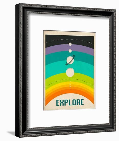 Solar System-Jazzberry Blue-Framed Art Print