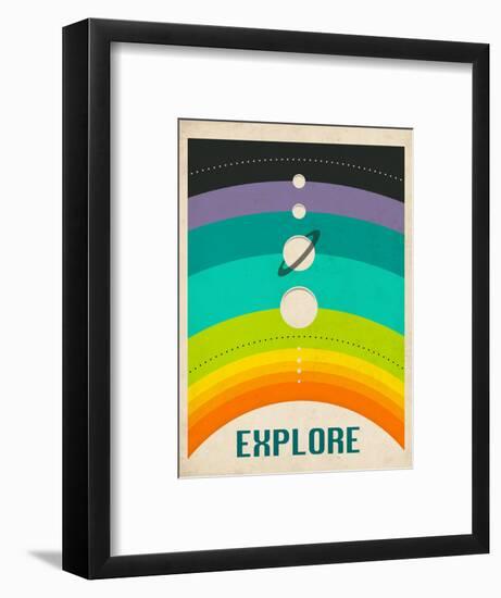 Solar System-Jazzberry Blue-Framed Art Print