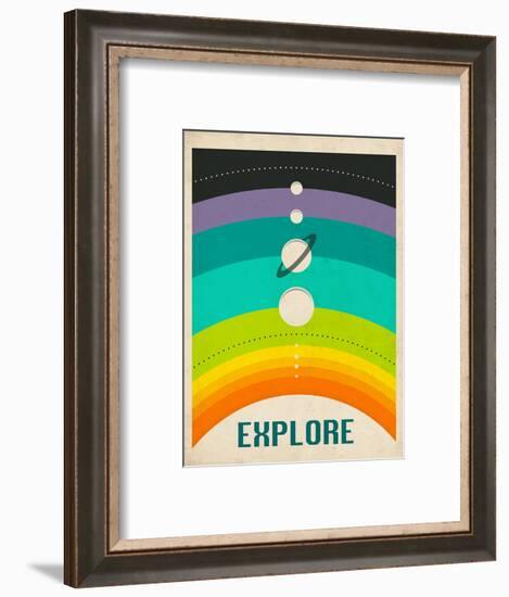 Solar System-Jazzberry Blue-Framed Art Print