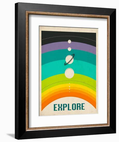 Solar System-Jazzberry Blue-Framed Art Print