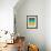 Solar System-Jazzberry Blue-Framed Art Print displayed on a wall