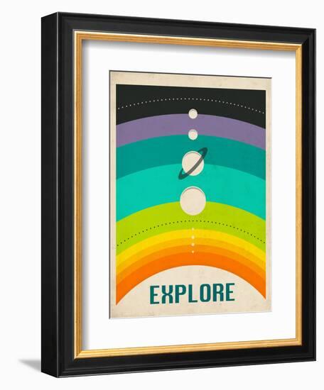 Solar System-Jazzberry Blue-Framed Art Print