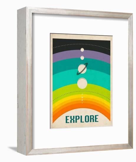 Solar System-Jazzberry Blue-Framed Art Print