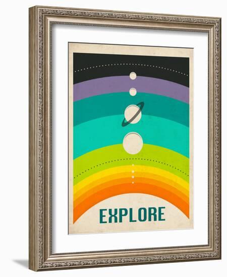 Solar System-Jazzberry Blue-Framed Art Print