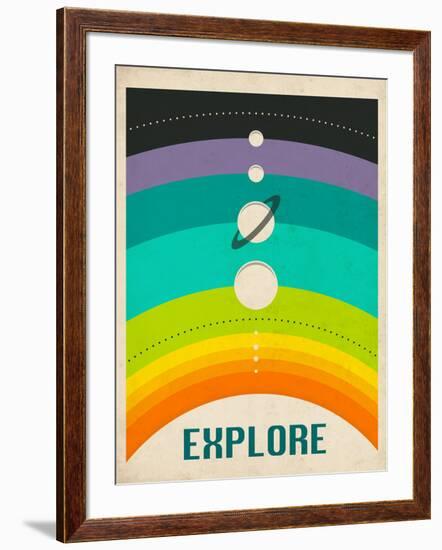 Solar System-Jazzberry Blue-Framed Premium Giclee Print