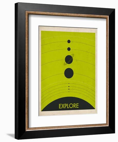 Solar System-Jazzberry Blue-Framed Art Print