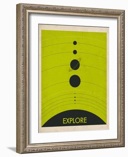 Solar System-Jazzberry Blue-Framed Art Print