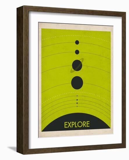 Solar System-Jazzberry Blue-Framed Art Print