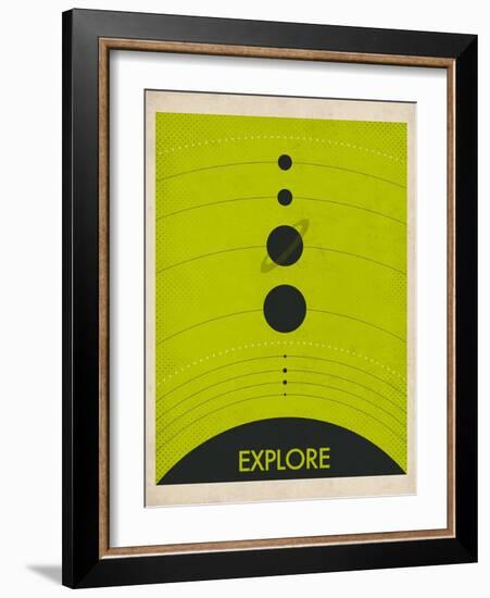 Solar System-Jazzberry Blue-Framed Art Print