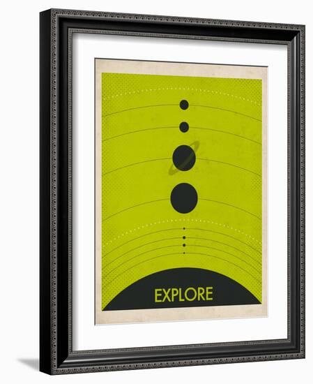 Solar System-Jazzberry Blue-Framed Art Print