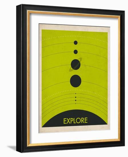 Solar System-Jazzberry Blue-Framed Art Print