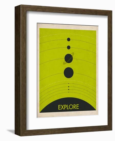 Solar System-Jazzberry Blue-Framed Premium Giclee Print