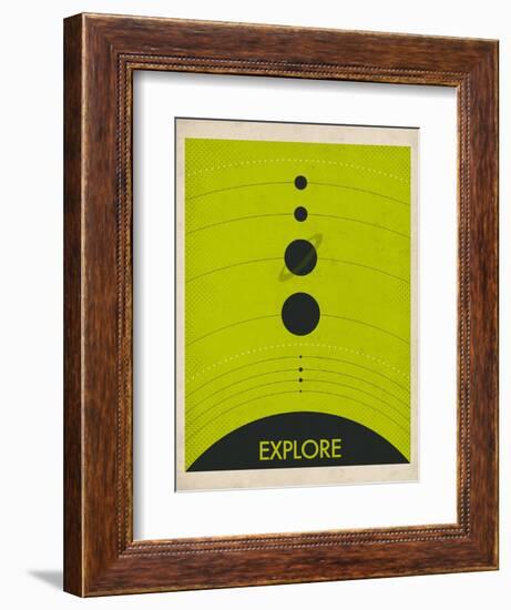 Solar System-Jazzberry Blue-Framed Premium Giclee Print