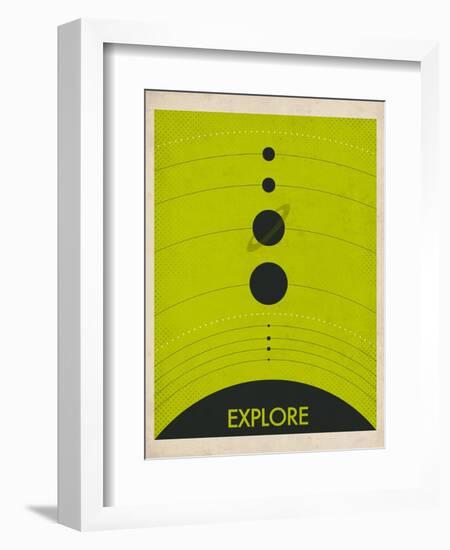 Solar System-Jazzberry Blue-Framed Premium Giclee Print