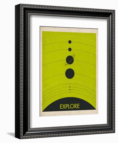 Solar System-Jazzberry Blue-Framed Premium Giclee Print