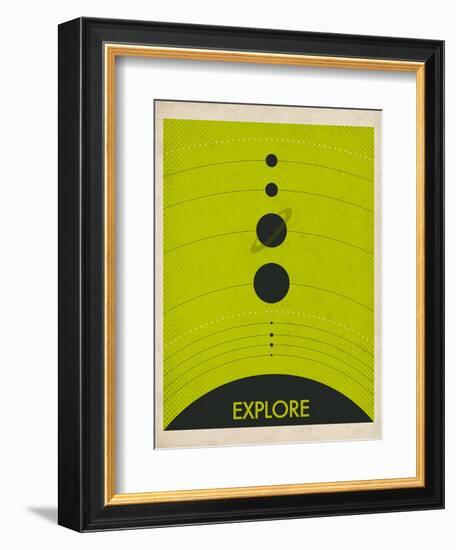 Solar System-Jazzberry Blue-Framed Premium Giclee Print