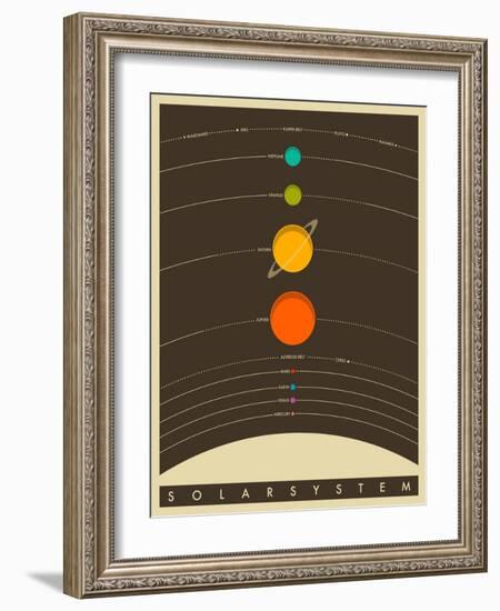 Solar System-Jazzberry Blue-Framed Art Print