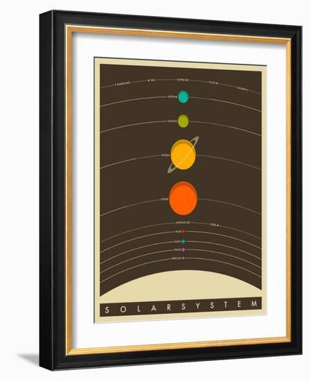 Solar System-Jazzberry Blue-Framed Art Print