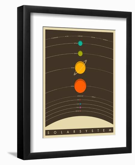 Solar System-Jazzberry Blue-Framed Premium Giclee Print