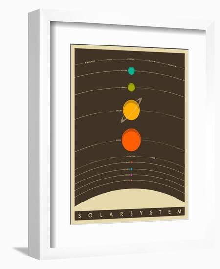 Solar System-Jazzberry Blue-Framed Premium Giclee Print