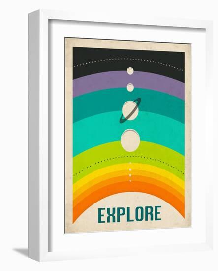 Solar System-Jazzberry Blue-Framed Art Print