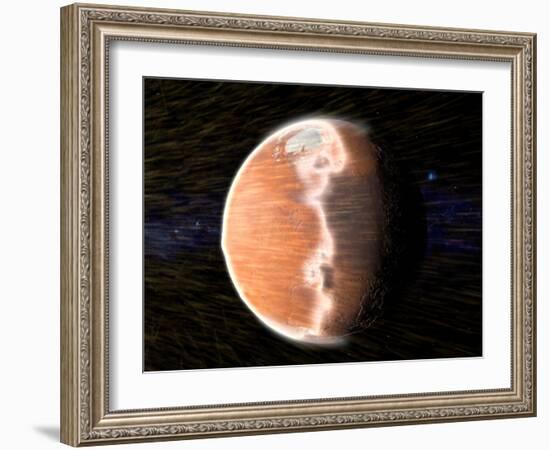 Solar Wind Stripping Atmosphere from Mars-null-Framed Photographic Print