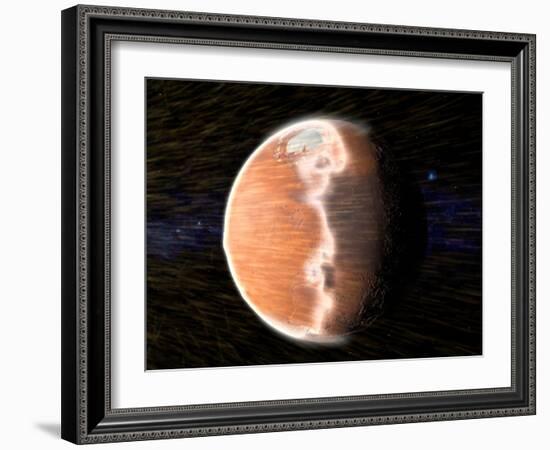 Solar Wind Stripping Atmosphere from Mars-null-Framed Photographic Print
