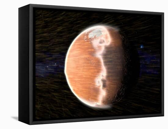 Solar Wind Stripping Atmosphere from Mars-null-Framed Premier Image Canvas