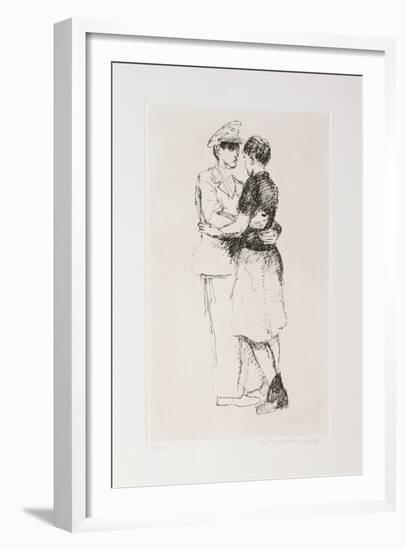 Soldier and Girl II-Raphael Soyer-Framed Limited Edition