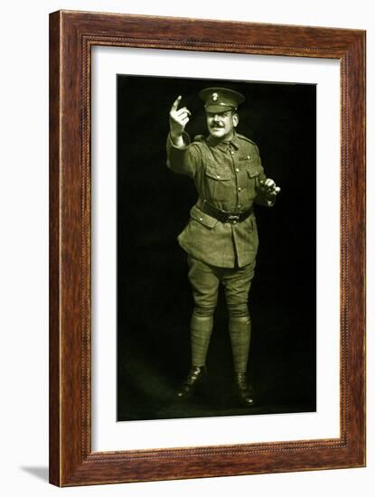 Soldier Beckoning, 1915-null-Framed Giclee Print