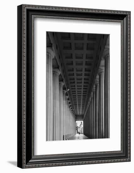 Soldier Field Colonnade Chicago BW-Steve Gadomski-Framed Photographic Print