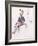 Soldier on Horseback (W/C, Pen and Ink)-Eugene-Louis Lami-Framed Giclee Print