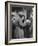 Soldier Passionately Kissing His Girlfriend While Saying Goodbye in Pennsylvania Station-Alfred Eisenstaedt-Framed Photographic Print