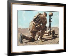Soldier’s Cross-Geno Peoples-Framed Giclee Print