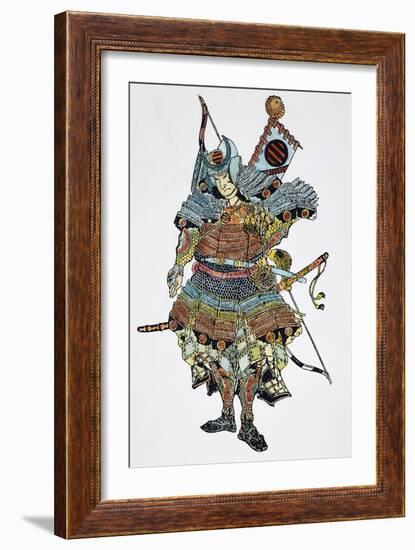 Soldier: Samurai-Totoya Hokkei-Framed Giclee Print