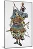 Soldier: Samurai-Totoya Hokkei-Mounted Giclee Print