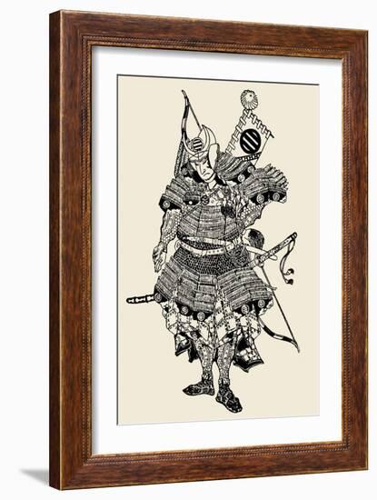 Soldier: Samurai-Totoya Hokkei-Framed Giclee Print