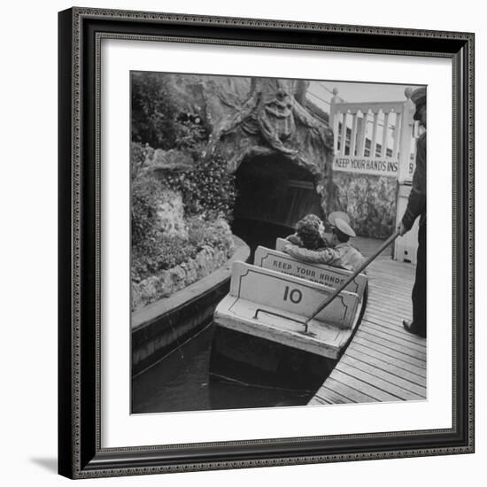 Soldier with Girl at an Amusement Park-Wallace Kirkland-Framed Photographic Print