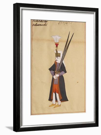 Soldier with Two-Edged Mythical Sword of Allah-null-Framed Giclee Print