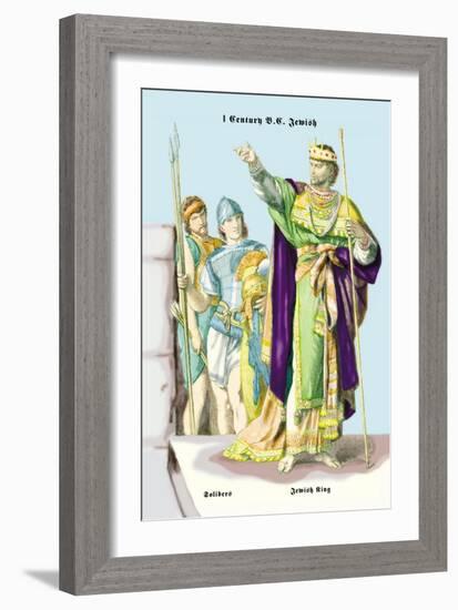 Soldiers and Jewish King, First Century B.C.-Richard Brown-Framed Art Print