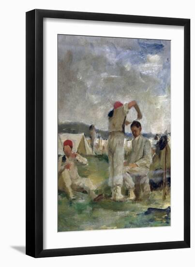 Soldiers at the Camp (Soldati Al Campo)-Demetrio Cosola-Framed Giclee Print