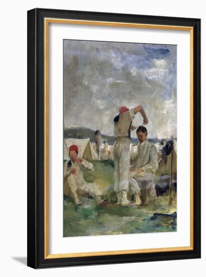 Soldiers at the Camp (Soldati Al Campo)-Demetrio Cosola-Framed Giclee Print