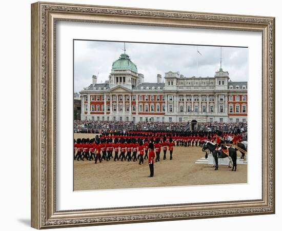 Soldiers at Trooping Colour 2012, Birthday Parade of Queen, Horse Guards, London, England-Hans Peter Merten-Framed Photographic Print