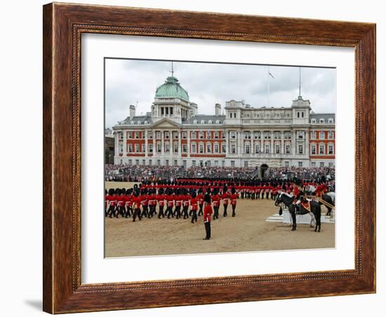 Soldiers at Trooping Colour 2012, Birthday Parade of Queen, Horse Guards, London, England-Hans Peter Merten-Framed Photographic Print