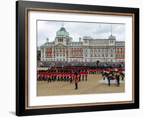 Soldiers at Trooping Colour 2012, Birthday Parade of Queen, Horse Guards, London, England-Hans Peter Merten-Framed Photographic Print