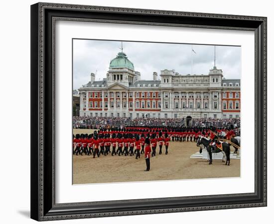 Soldiers at Trooping Colour 2012, Birthday Parade of Queen, Horse Guards, London, England-Hans Peter Merten-Framed Photographic Print