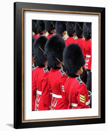 Soldiers at Trooping Colour 2012, Queen's Official Birthday Parade, Horse Guards, London, England-Hans Peter Merten-Framed Photographic Print