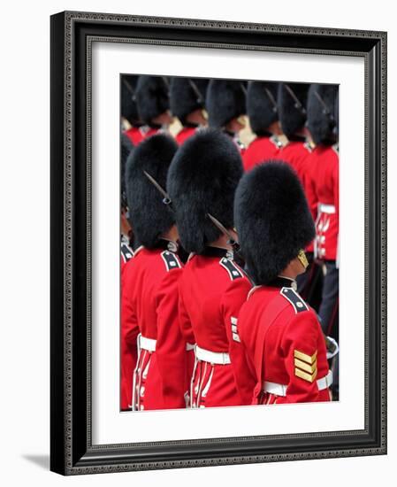 Soldiers at Trooping Colour 2012, Queen's Official Birthday Parade, Horse Guards, London, England-Hans Peter Merten-Framed Photographic Print