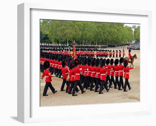 Soldiers at Trooping Colour 2012, Queen's Official Birthday Parade, Horse Guards, London, England-Hans Peter Merten-Framed Photographic Print