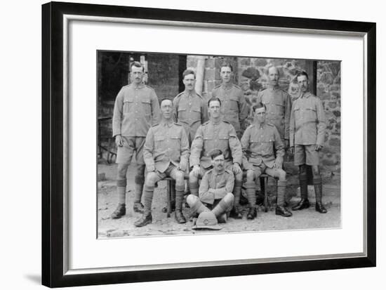 Soldiers from the 5th East Surrey Regiment, Chakrata, India, 1917-null-Framed Photographic Print